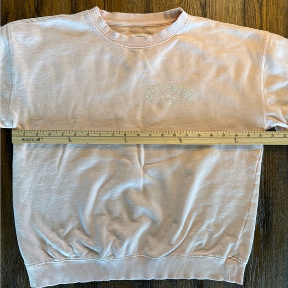 Billabong Light Pink and White Logo Crewneck Sweatshirt Size S - Picture 4 of 12